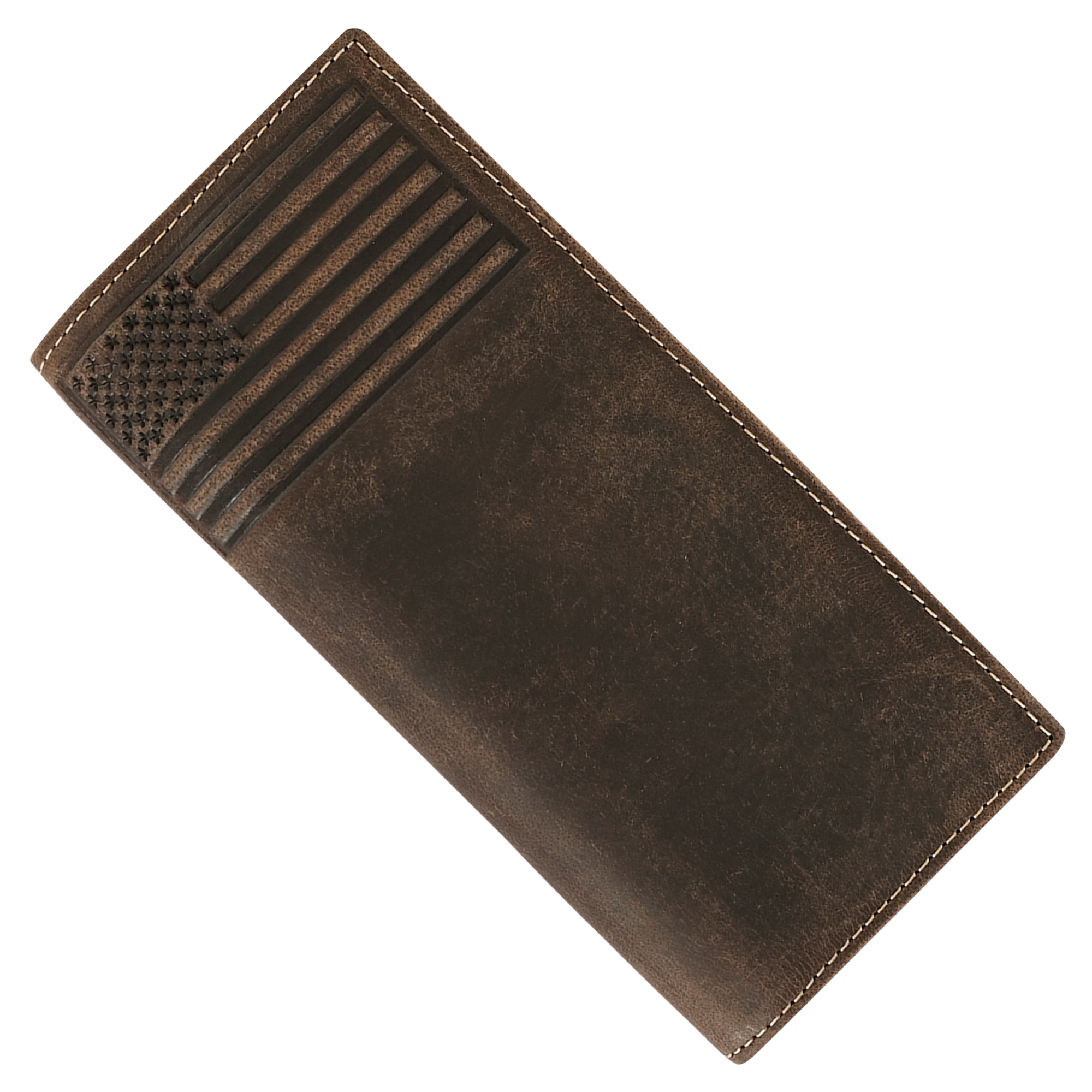 Mens Long Wallet (Small American Flag)
