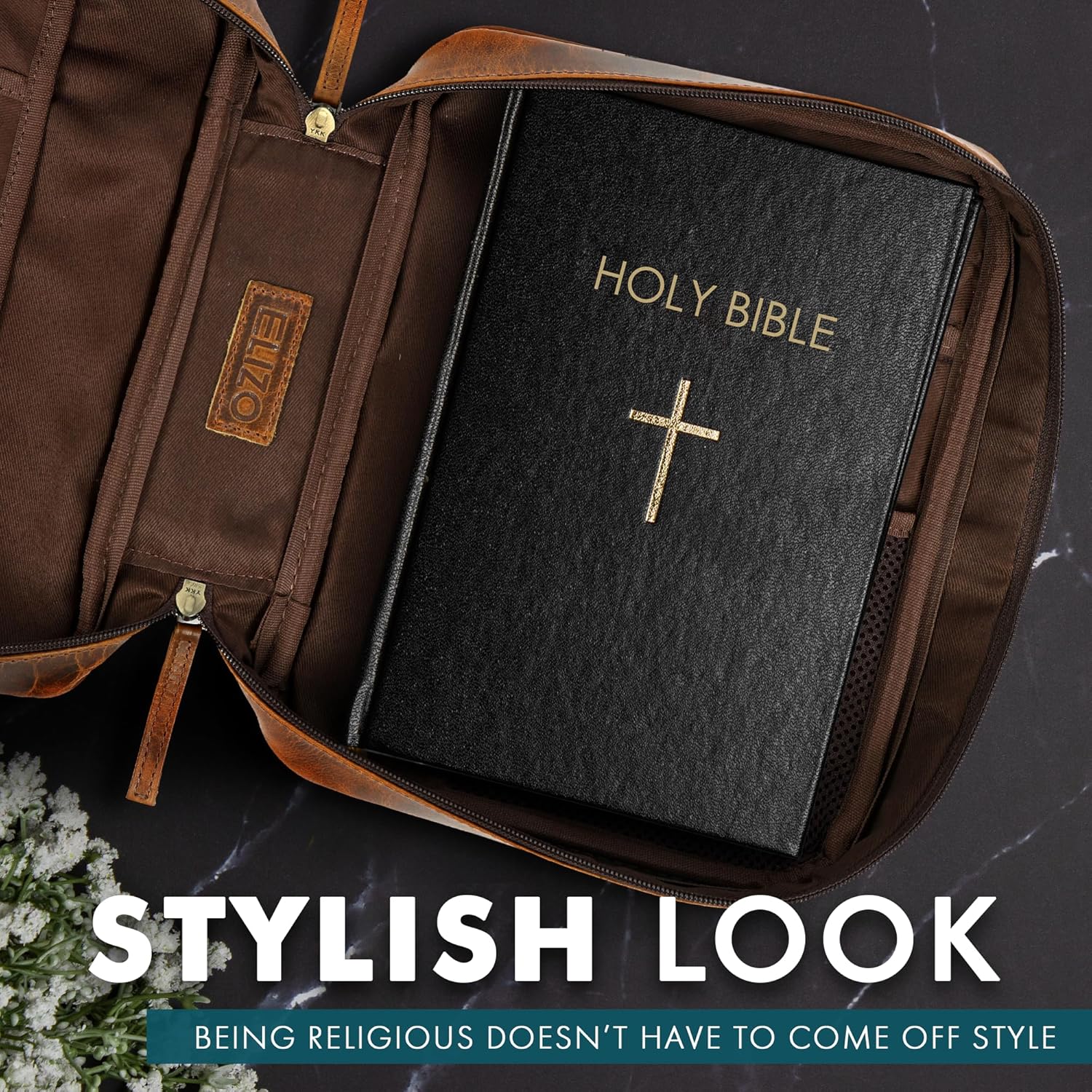 Large Leather Bible Case