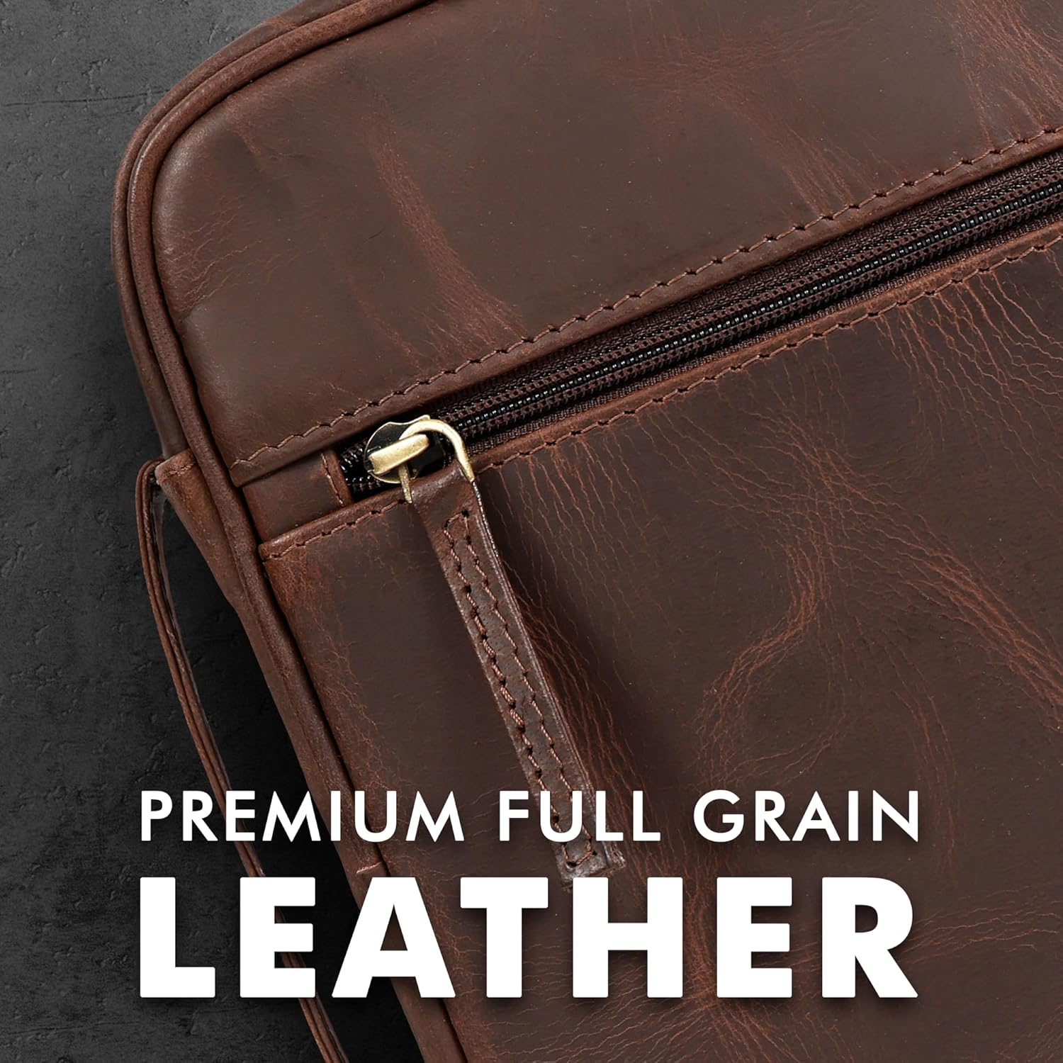 Large Leather Bible Case (Bourbon)