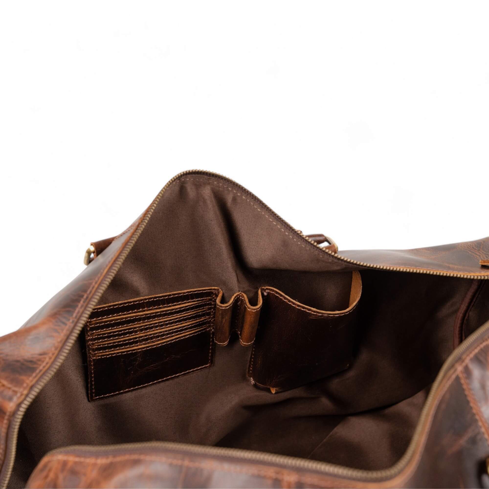 Leather Duffle Bag Drift Moor Collection