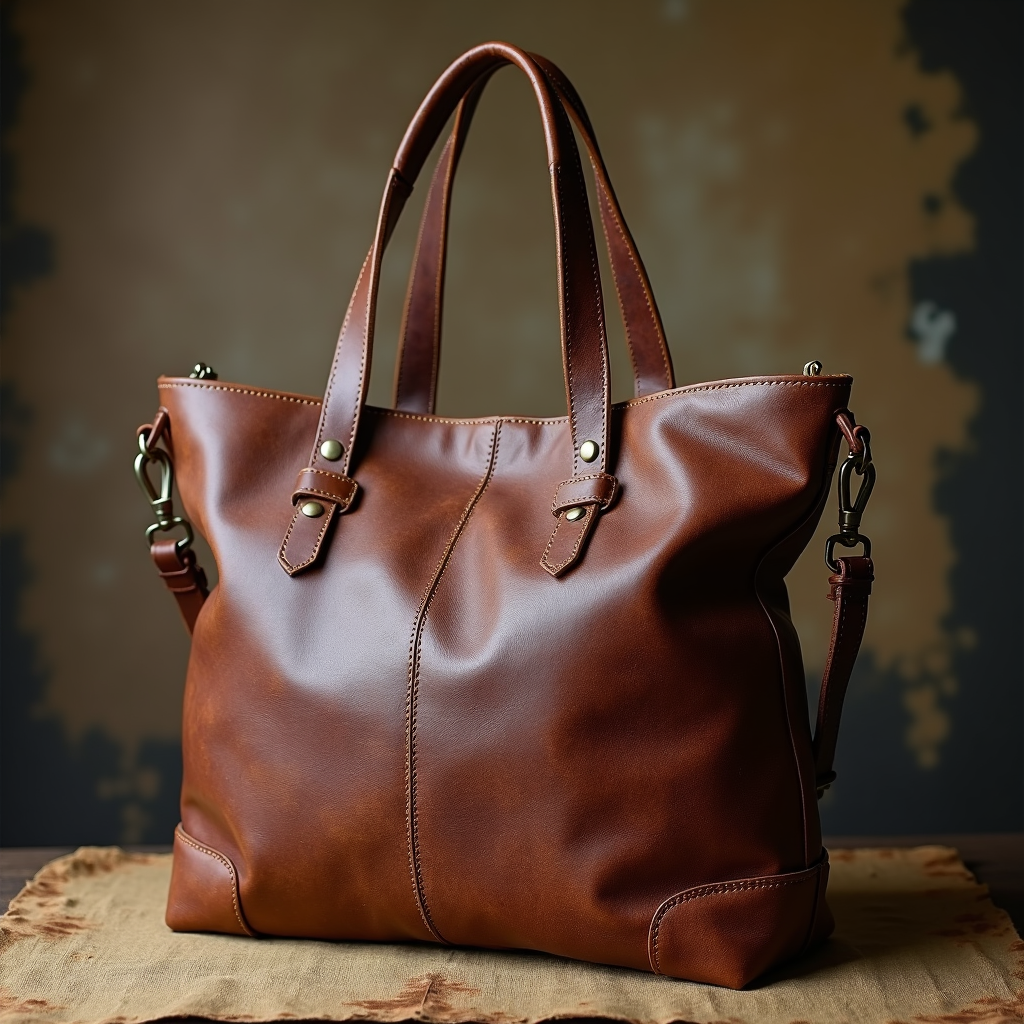 Leather Tote Bag For Women Eterna Collection - Elizo