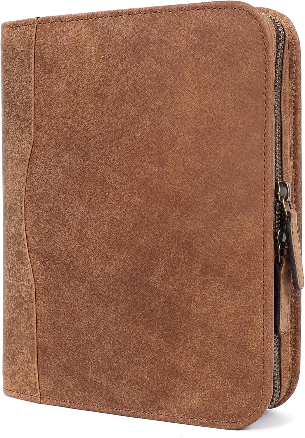 A5 Leather Portfolio & Notebook Cover (Saddle)