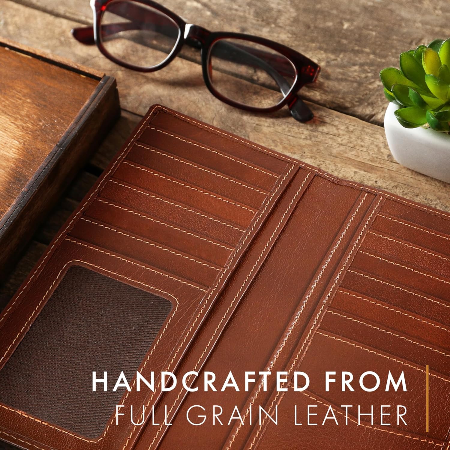 Mens Long Wallet (Stag)