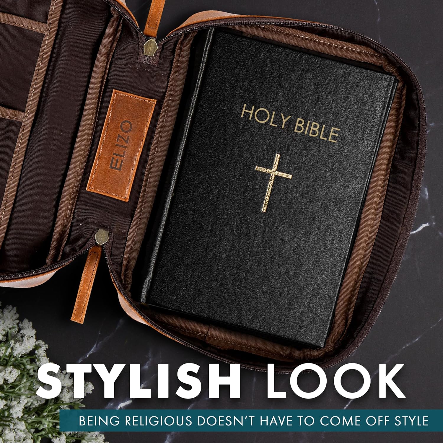 Standard Leather Bible Case (Cognac)