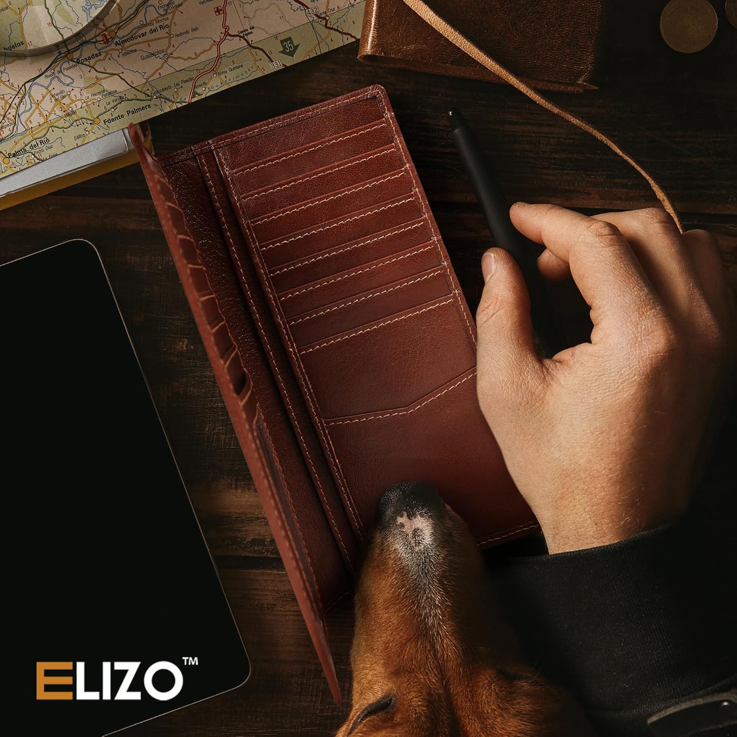 Mens Long Wallet (Tequila)