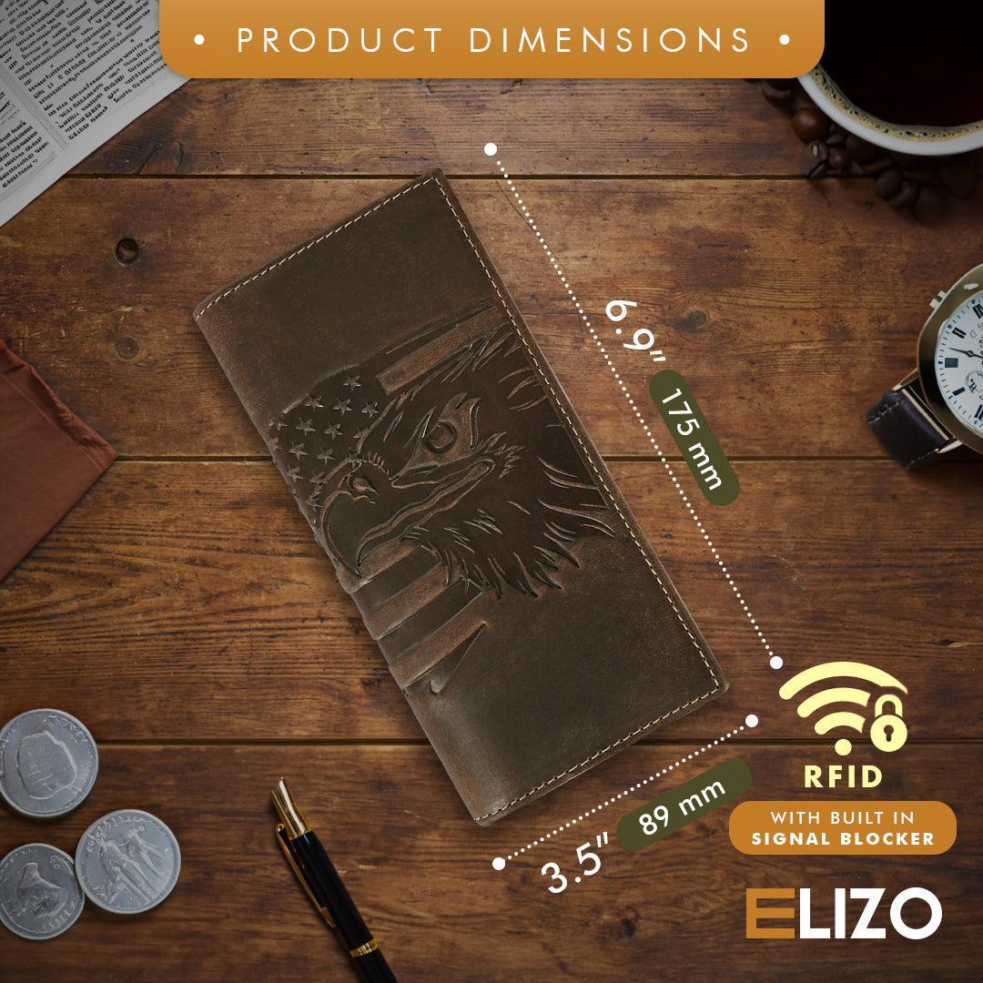Mens Long Wallet (Eagle), #product_type - Elizo