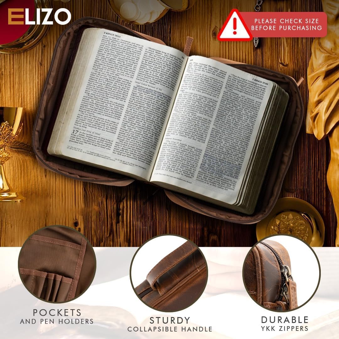 Small Leather Bible Case, #product_type - Elizo
