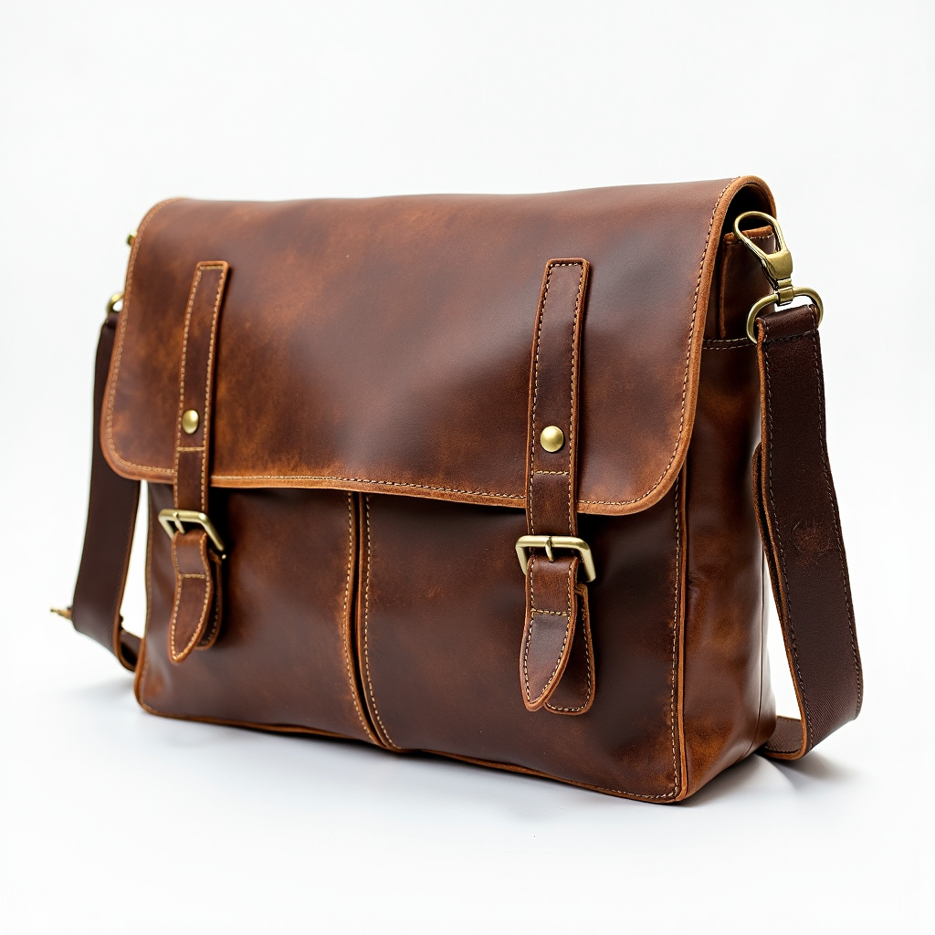 Leather Messenger Bag For Men Trail Born - Elizo