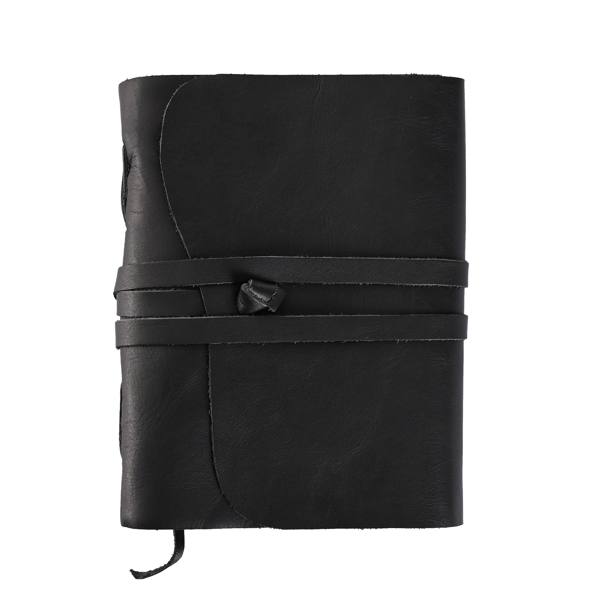 Refillable Writing Journal Lined Natural - Black Onyx (5x7)