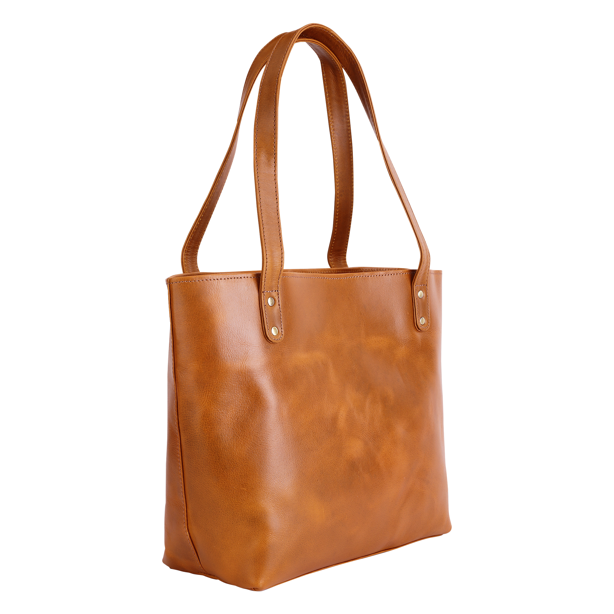 Genuine Leather Naked Tote Bag - Savanna (L)