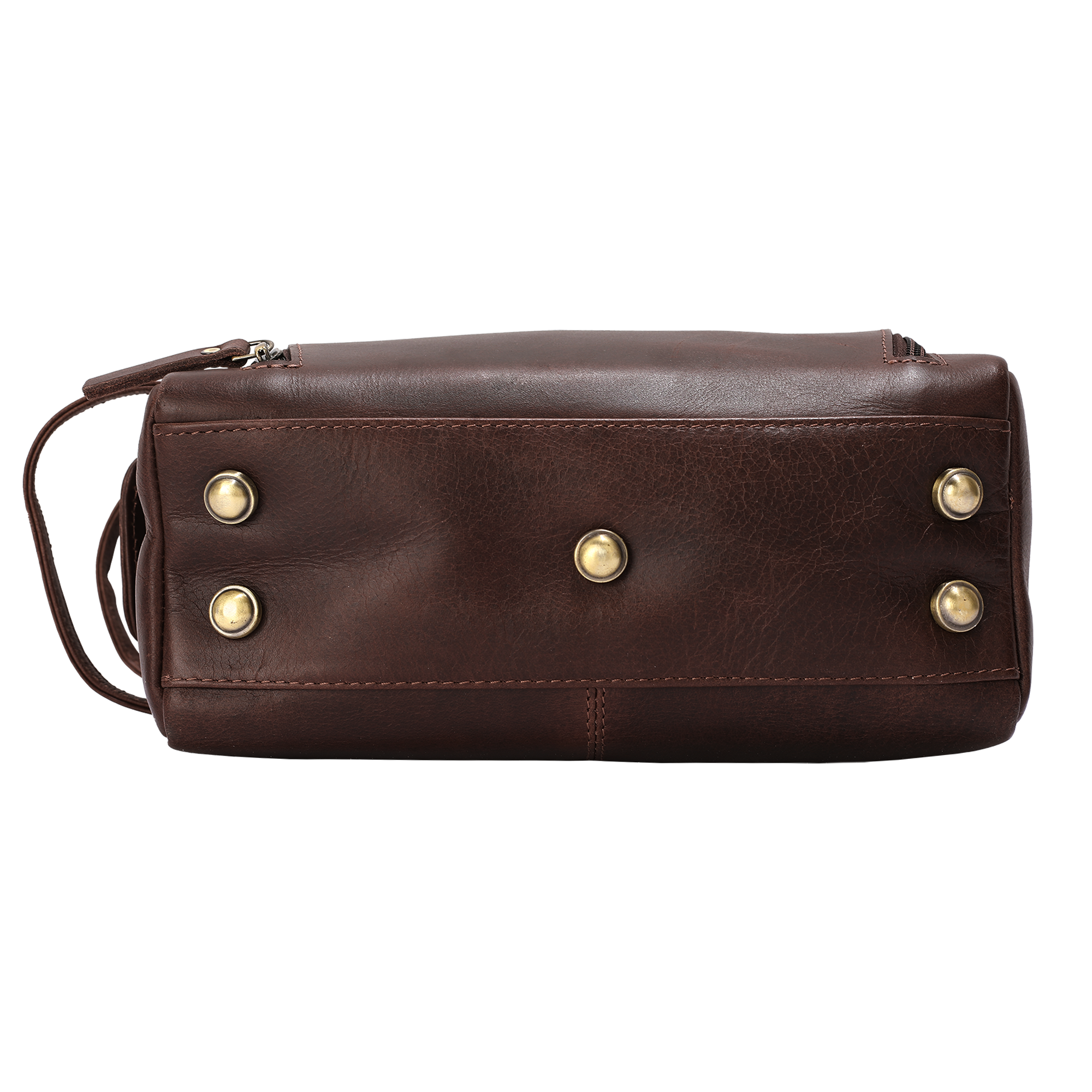 Leather Toiletry Bag Dopp Kit - Hickory (X-Large)